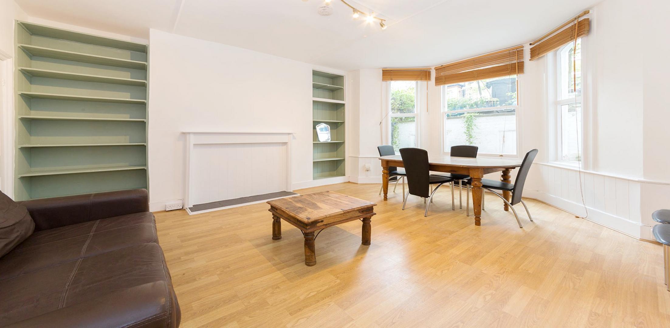 			PRIVATE PATIO GARDEN, 2 Bedroom, 1 bath, 1 reception Apartment			 Denning Road , HAMPSTEAD